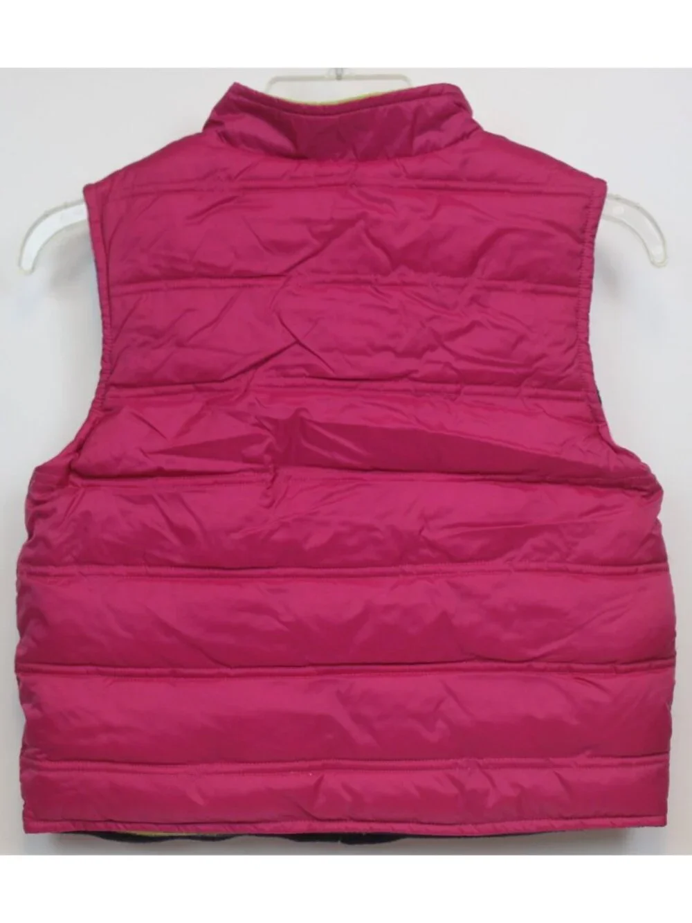 2008 Gymboree Candy Shoppe Puffer Vest sz L 10/12 Fleece Stripe Reversible NWT